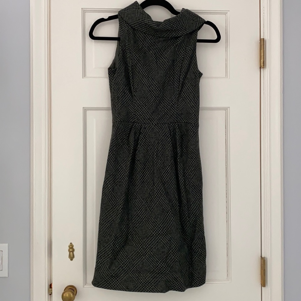 Shoshanna Tweed Cowl Neck Dress